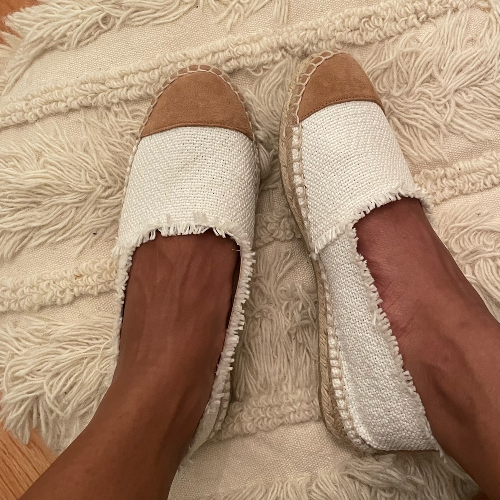 ➕ Castaner Cream & Tan Espadrilles Loafers